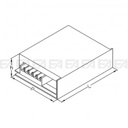 LED power supply ALG024 technical drawing