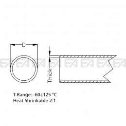 Insulation sheath 1601.001 technical drawing