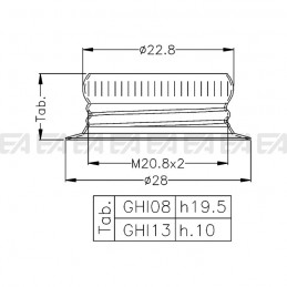 Ring GHI08-13 technical drawing