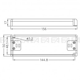 Alimentatore LED ALN012030.240 disegno tecnico