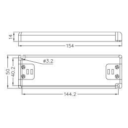 LED power supply SS30-24VF technical drawing