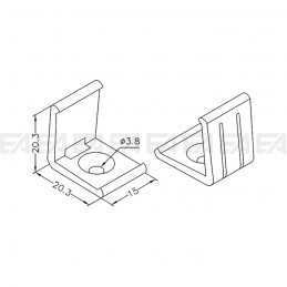 Fixing spring MOL052.00 technical drawing