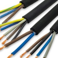 Flexible outdoor rubber cables